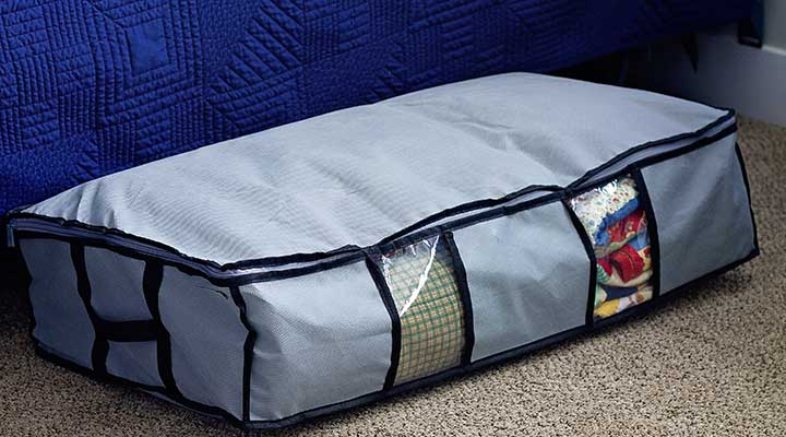 under bed storage bag for seasonal clothes or items